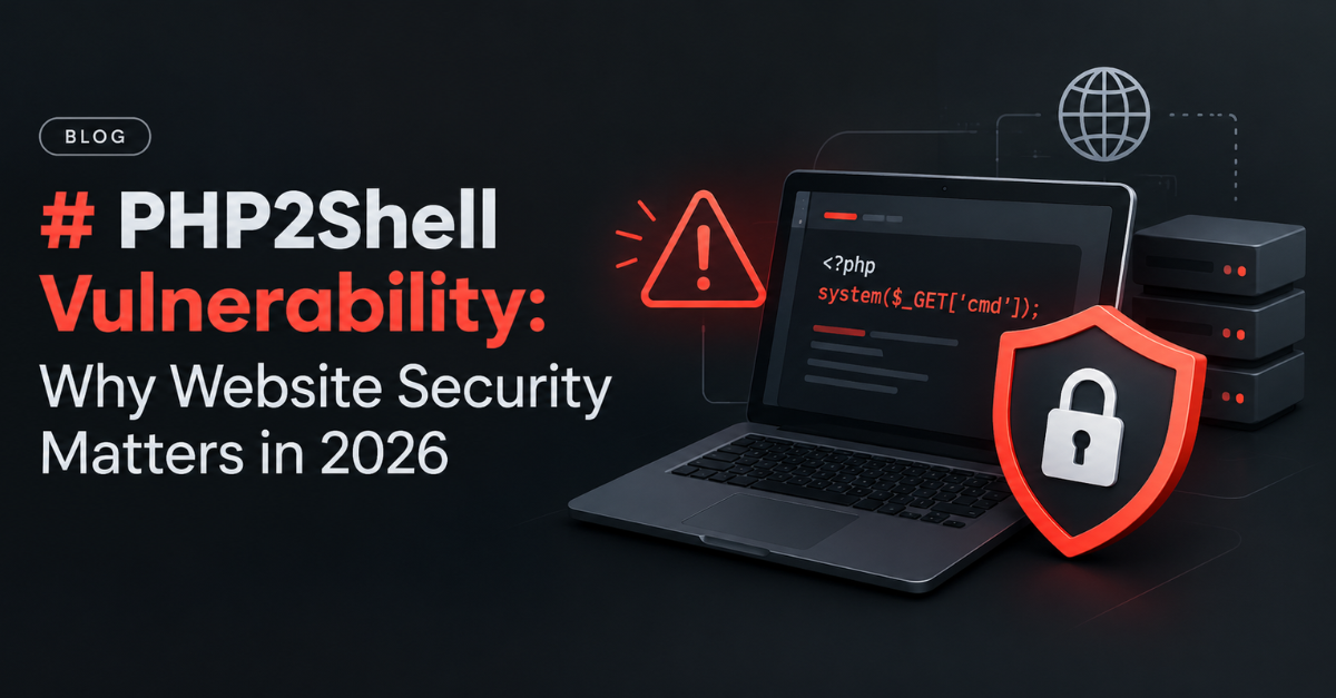 PHP2Shell Vulnerability: Why Website Security Matters in 2026
